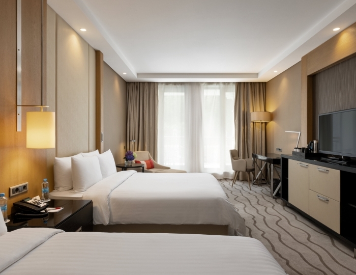 Делюкс с двумя раздельными кроватями - Отель Марриотт Красная Поляна / Sochi Marriott Krasnaya Polyana