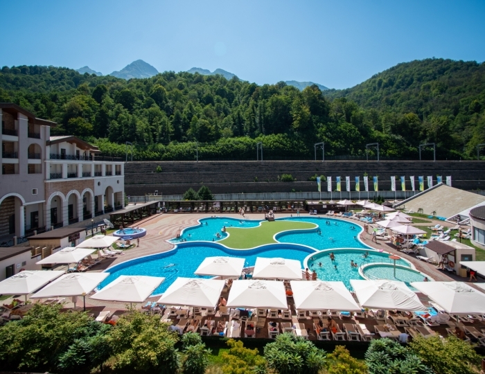 Делюкс с видом на горы с двумя раздельными кроватями - Отель Марриотт Красная Поляна / Sochi Marriott Krasnaya Polyana