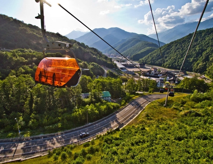 Канатная дорога - Отель Марриотт Красная Поляна / Sochi Marriott Krasnaya Polyana